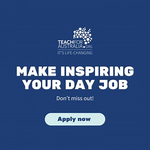 This round of applications to our Leadership Development Program closes this Sunday! Kickstart a meaningful career path while making a difference for young people in a community experiencing disadvantage. Apply now https://bit.ly/457KAzQ | Teach For Australia | Facebook