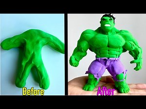 Making Awesome Hulk with Magic play doh