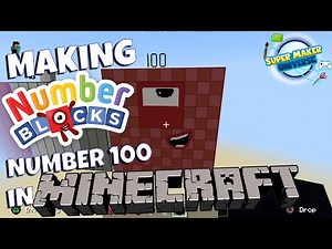 Making Numberblock 100 in Minecraft! Finally finished it!!