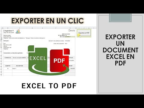 Exporter un document Excel en PDF en un seul clic grâce au VBA