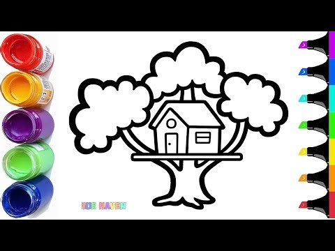 How To Draw the Treehouse | Step by Step tutorial #295