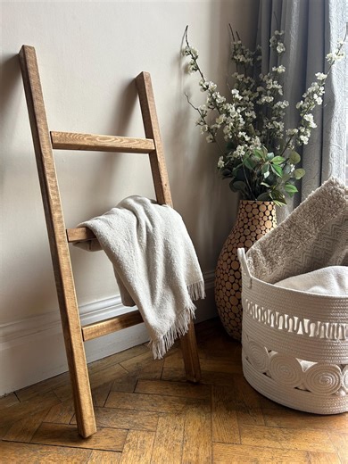 Rustic Wooden Display Ladder – 100cm X 40cm | Farmhouse & Minimal Home Décor - Etsy