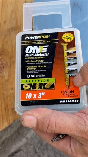 Power Pro One Screws multipurpose screws.