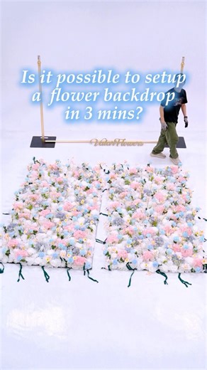 valardesigns on Instagram: "Is it possible to setup a flower backdrop in 3mins? #weddingtrends #weddingreception #weddingflorist #eventdecor #partydecor"