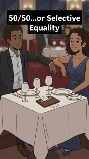 50/50... or selective equality 🤷🏾 #relationship #modern dating dynamics #love