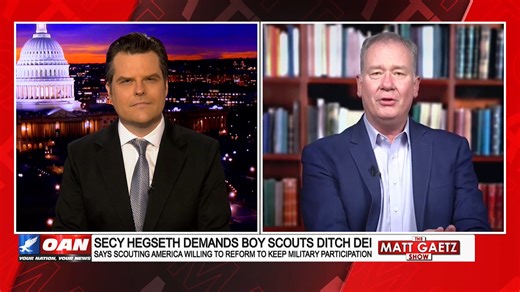 “The Boy Scouts made a mistake in letting girls into the core program. The Boy Scouts need to step away from that mistake… Give boys a place where they can learn how to be men.” Eagle Scout and Texas Scorecard publisher Mike Sullivan celebrates the Pentagon pushing the Boy Scouts to end DEI initiatives on the path to restoring a once great American program. Watch The Matt Gaetz Show Here: https://live.oann.com/home.ktv?utm_source=socials&utm_medium=social media&utm_campaign=FB | One America News