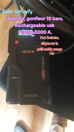 Booster Featou 5000 A: Rechargeable USB Gonfleur