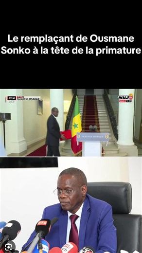 Al amine Lo remplace Ousmane Sonko a la primature #sonko #senegaltiktok #viral #cupcut #visibilite