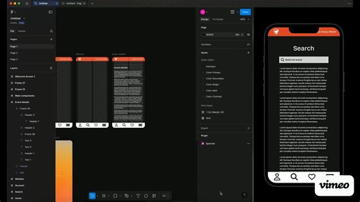 Advanced Figma Class project 06 - Multiple Sticky Headings