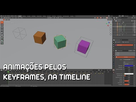 ANIMAÇÕES PELOS KEYFRAMES, NA TIMELINE