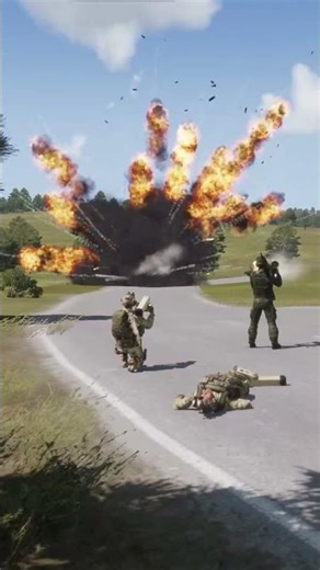 Brutal Ambush by US Anti Tank Missile #military #army #arma3 #