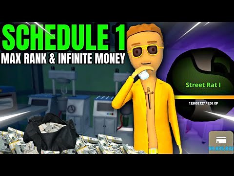 HOW TO GET MAX RANK & UNLIMTED MONEY | Schedule 1 (Full Game)
