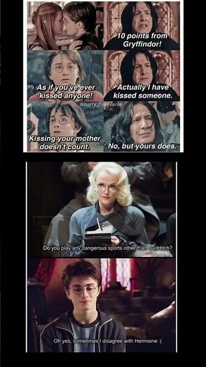 Harry x Hermione Unexpected Moment 😂 #harrypotter #funny #shorts #funny