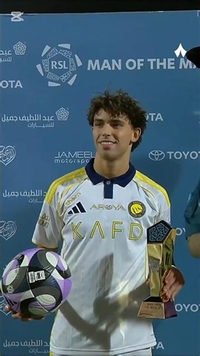 Joeo Felix winning trophy 🏆| AlNassr vs Al Shabab | #football #soccer