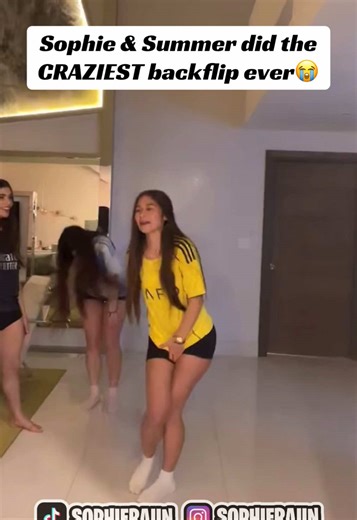 Sophie & Summer's Insane Backflip Challenge