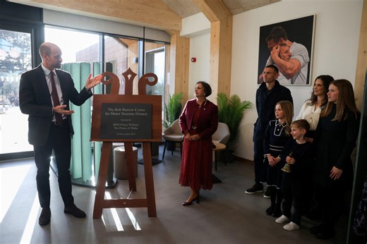 Prince William keeps promise to Rob Burrow by opening MND centre