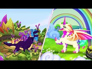 DragonVale Gameplay Preview - Bismuth and Chromacorn Park Views