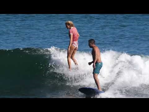 Stephanie Gilmore With Dry Hair And A Twin Fin At Malibu