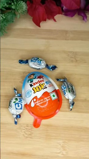 Kinder Joy Box With 3 Chocolate Toffee Popsicle #shorts #youtubeshorts