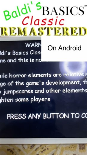 Baldis basics classic remastered on android