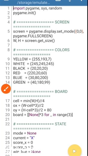 Tic Tac Toe Game | Python से बनाया ❌⭕#python #tictactoe #game #coding #shorts