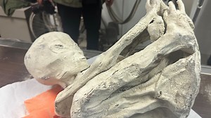 Bizarre pictures of 'alien mummies' which contain 'new type of DNA' revealed