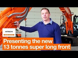 Walk-around of Hitachi's new 13 tonnes super long front excavator