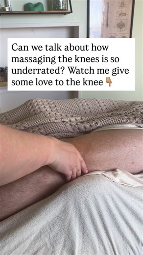 Cody + Ally | Massage Therapists on Instagram: "Okay but actually massaging directly on and right around the knees is so underrated 😅 These hinge joints carry all of our weight and are nestled between the ankles and the hips and are very often forgotten about during a massage!!! Now knee pain / stiffness / chronic issues are often not only addressed right at the knee but rather working the entire leg and address tension & imbalances in the quads, hamstrings, abductors, adductors, and even the f