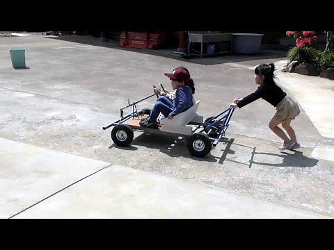 子供カート,DIY,工作,手作りおもちゃ,乗り物,ステアリング,アッカーマン機構,ゴーカート,go kart,toy