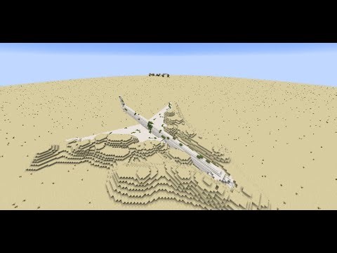 Minecraft Crashed Airplane Build