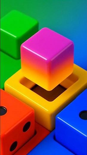 Rainbow Cube 🌈 Perfect Drop Loop 🔁