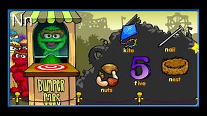 Sesame Street Alphabet Soup Cartoon Animation PBS Kids Game Play Walkthrough