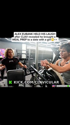 StreamGoBrr on Instagram: "We’ve all been there, but CLAV actually did the unthinkable. 💀 Ever been so locked in on your macros that you forgot how to be a normal human? CLAV told Alex Eubank about the time he brought a whole tupperware of chicken and rice to a date… and let’s just say there wasn't a second one. 🍗🍚 Is it "extreme discipline" or just plain "weird"? In the pursuit of the dream physique, the line gets real blurry. American gym culture is a different breed. 🇺🇸💪 A humorous anec