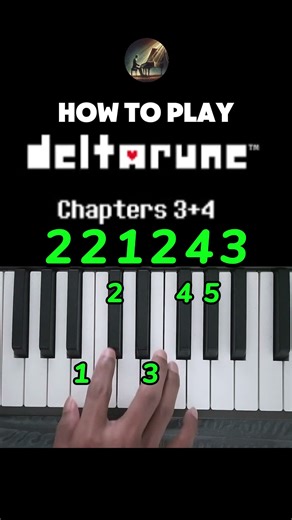 Paradise, Paradise _ Deltarune Easy Piano Tutorial #shorts #viral