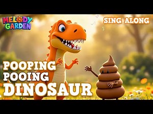 Pooping Pooing Dinosaur - Nursery Rhymes & Kids Songs - Melody Garden