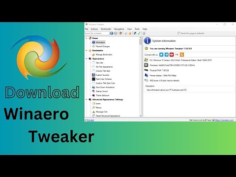How to Download and Install Winaero Tweaker - Windows Customization Tool | 2024