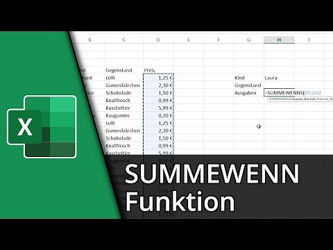 Excel SummeWenn Funktion | =SUMMEWENN/SUMMEWENNS() ✅ Tutorial