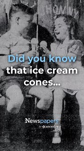 Did you know this about ice cream cones? Still curious? Read this 1928 article to learn more ice cream cone history! https://www.newspapers.com/article/st-louis-globe-democrat-ernest-hamwis/125691903/ | Newspapers.com