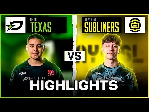 OpTic Texas vs New York Subliners HIGHLIGHTS | CDL Champs 2024 | Winners Finals
