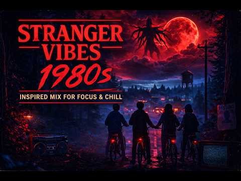 Stranger Things Inspired 🌌 | 1980s Retro Synthwave Mix for Focus & Chill
