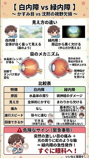 あなたの目は大丈夫？白内障・緑内障の見分け方と一生モノの視力を守る技術｜失った視野は戻らない……緑内障の「沈黙の恐怖」をハックせよ！
