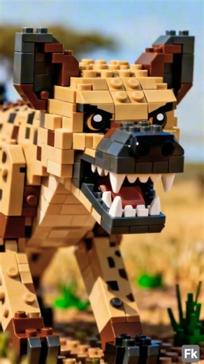Hyena Thought It Was Easy 🐕‍🦺 #lego #hyena #cow #animals #calf