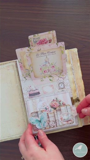 Pretty Pocket Cascade Card Flip for Your Next Junk Journal!🤍 #junkjournal