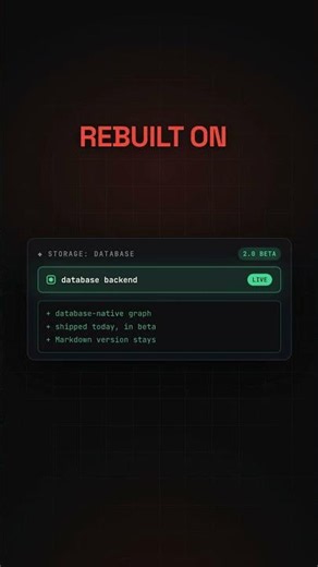 Logseq 2.0 rebuilds on a database ⚡ #Shorts
