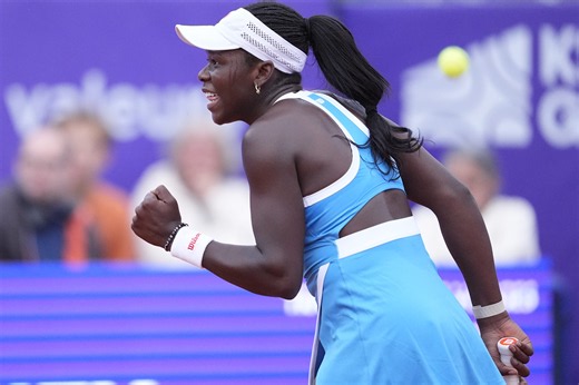 Mboko hustles for spectacular get at net on game point