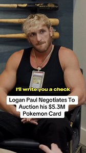 730K views · 4.5K reactions | Logan Paul's $5.3M Pokémon Card Rarest in the world! #Prime #loganpaul #drinkprime #pokemon #pokemontcg #rare #money CREDIT: Logan Paul | PrimeCreations1 | Facebook