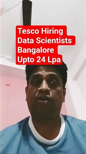 Tesco Data Scientist Job 2025 | Bangalore | Hybrid | Python, ML, Big Data