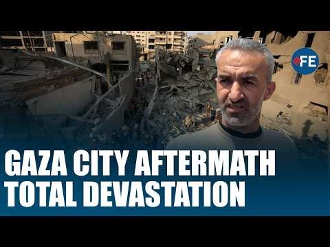 Aftermath Of Israeli Attack On Gaza City Shows Widespread Destruction | WORLD NEWS