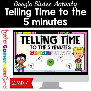 Telling Time ot the Nearest 5 Minutes Google Activity | Analog Clocks | Math