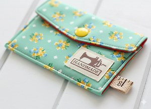 Mini Card Wallet Sewing Pattern PDF | Easy Card Holder Tutorial | Three Pocket Fabric Wallet DIY Pattern | Beginner Friendly - Etsy